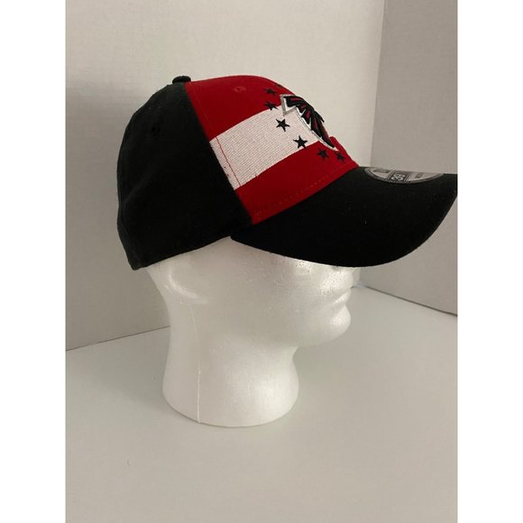 New Era Atlanta Falcons 39Thirty Fitted Hat Medium-Large NFL Draft Black/Red Cap - Picture 2 of 13